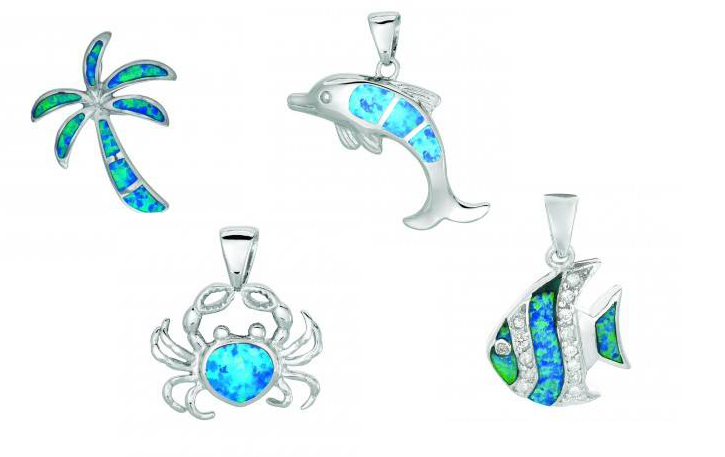 Royal Chain nautical opal charms