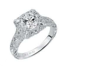 ArtCarved diamond engagement ring