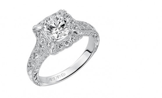 ArtCarved diamond engagement ring
