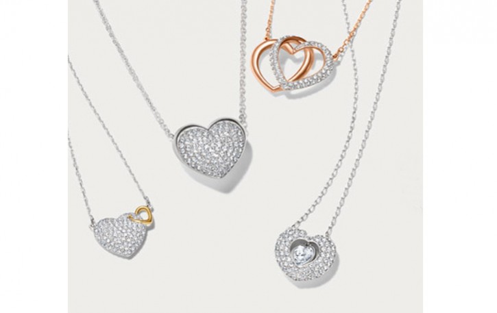 Swarovski heart necklaces