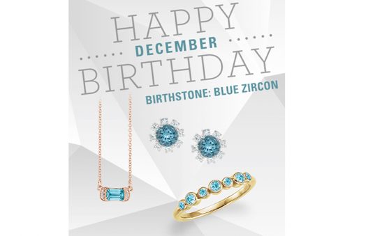 December-blue zircon