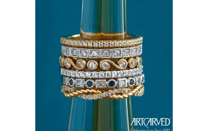 Art Carved stackable rings