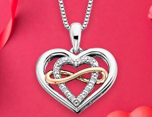 Valentine heart necklace