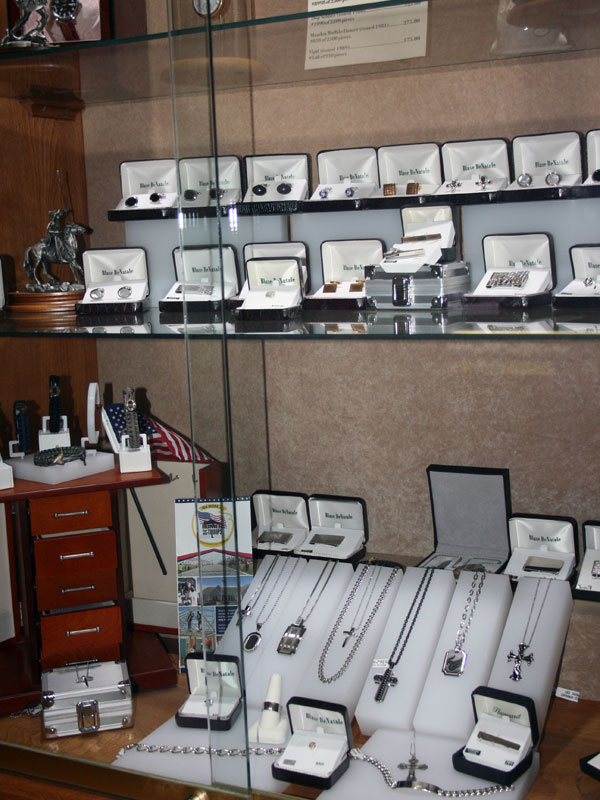 men's jewelry display